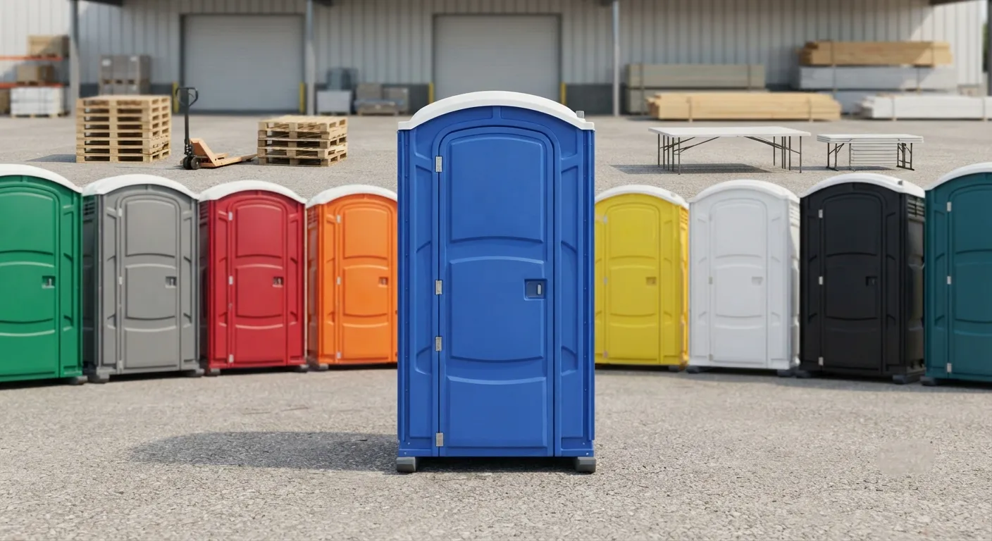 Portable restroom units delivered on a Bowling Green, KY work zone